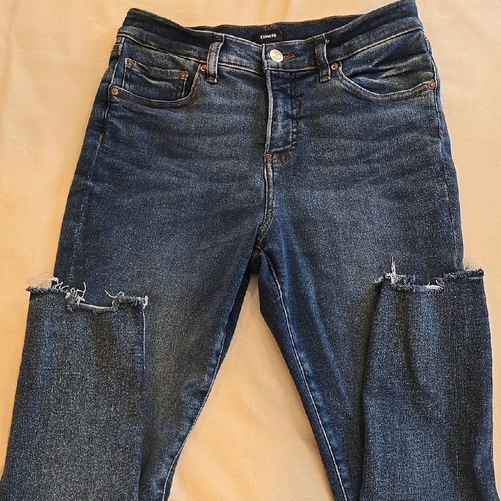 Express Cropped Skinny Hyper Stretch - image 1